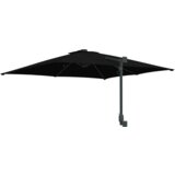 vidaXL Vrtni dežnik Črna 248.5 x 247.5 x 160 cm blago | Shoptok.si