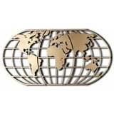Wallity zidna dekoracija world map globe gold Cene