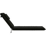  Jastučić za ležaljku GEMERT 100% poliester Crna 190 x 50 x 9 cm - Crna 190 x 50 x 9 cm Melange | shoptok.hr