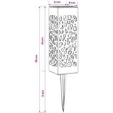  Solarna svjetla za vanjsku upotrebu s tlošcem 8 pcs 29 cm PP | shoptok.hr