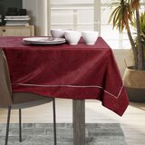AmeliaHome Stolnjak Gaia s manšetom i obrubom 120x260 cm, bordo | shoptok.hr