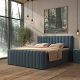 Premium Living Postelja Boxspring Lina, Modra, 160x200 | Shoptok.si