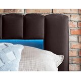 ELTAP Temno rjava oblazinjena zakonska postelja s prostorom za shranjevanje z letvenim dnom 140x200 cm Lamica – | Shoptok.si