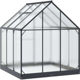  Rastlinjak v vrtu z vrati Antracit 183,5 x 183,5 x 207 cm, (5000288600) | Shoptok.si