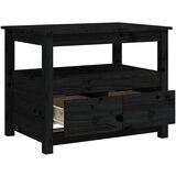  Stolić za kavu crni 71 x 49 x 55 cm od masivne borovine | Shoptok.si
