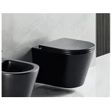 WC školjka Sava Black viseča z desko, SSAVATORBLVD