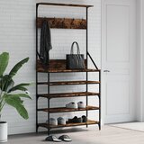  Stalak za odjeću i cipele boja hrasta 90x34x184 cm | shoptok.hr