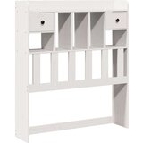 vidaXL Knjižna postelja brez ležišča bela 90x200 cm trdna borovina | Shoptok.si