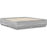  Krevetna konstrukcija S LED lampica Siva Sonoma 180 x 200 cm | shoptok.hr