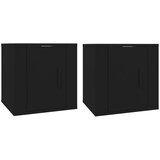 vidaXL Stenska TV omarica 2 kosa črna 40x34,5x40 cm, (20731108) Cene