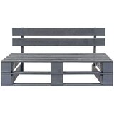  Vrtni srednji kavč iz palet siva impregnirana borovina, (20659621) | Shoptok.si