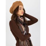 Fashion Hunters Women's camel beret winter hat Cene