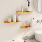  Lebdeća polica Zidne 3 pcs Žuta 40 x 9 x 2,5 cm Čelik | shoptok.hr
