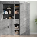 vidaXL Visoka komoda boja betona 30x42 5x185 cm od konstruiranog drva | shoptok.hr