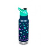 Klean Kanteen otroška termosteklenica narrow w/kid sport cap - navy hearts 355 ml Cene
