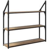  Polica na zidu s policom Umjetnički hrast 80 x 21 x 78,5 cm | shoptok.hr