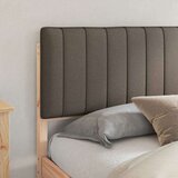  Posteljni okvir z oblazinjenim vzglavjem Taupe 150 x 200 cm, (5000101621) | Shoptok.si