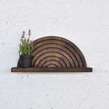 Hanah home Raf295 wooden decorative wooden wall shelf Cene