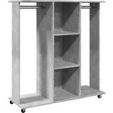  Ormar s kotačima boja betona 102x38x110 cm konstruirano drvo | shoptok.hr