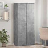 vidaXL Omara za čevlje betonsko siva 80x39x178 cm iverna plošča | Shoptok.si