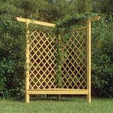 Furnova Kotna pergola s klopjo 166x81x174 cm impregnirana borovina, (21918788) Cene