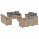  13-dijelni set vrtnih sofa s jastucima bež od poliratana | shoptok.hr