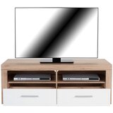 Modern Living Tv-element Malta, Bela, Barva Hrasta | Shoptok.si
