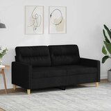  Dvosjed od tkanine crni 140 cm | shoptok.hr