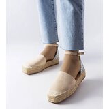 Gemre Beige espadrilles with a glitter insert Myasia | shoptok.hr