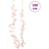  Božična cvetlična girlanda 6 kosov svetlo roza 180 cm, (21415656) | Shoptok.si