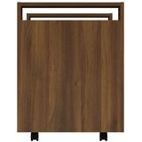 Kolica za radni stol boja smeđeg hrasta 60 x 45 x 60 cm drvena | Eponuda.ba