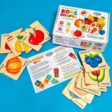 Clever_Kids drvene slagalice sličice-polovine sa voćem i povrćem | ePonuda.com