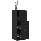 vidaXL Lekarniška omara črna 40x41x118 cm inženirski les Cene