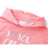  Dječja majica s kapuljačom jarkoružičasta 128 | shoptok.hr