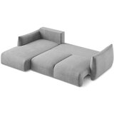 Makamii Svijetlo siva sklopiva kutna garnitura (s lijevim kutom/s ležaljkom) Leila – | shoptok.hr