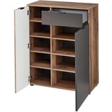 MID.YOU omara za čevlje siva, barve hrasta | Shoptok.si