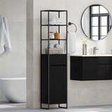  Kupaonski ormar Crni hrast 40 x 30 x 180 cm Konstruirano drvo | shoptok.hr