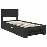  Krevetna konstrukcija Crna 80 x 200 cm Konstruirano drvo | shoptok.hr