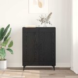  Kreveta Crni hrast 69,5 x 34 x 90 cm Obrađeno drvo i čelik | shoptok.hr