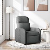 vidaXL Naslanjač iz temno sivega blaga | Shoptok.si