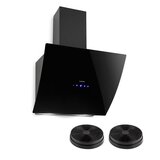 Klarstein annabelle 60, napa, komplet za recirkulacijo, 595 m³ / h, zaslon na dotik, črna | Shoptok.si