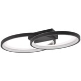 Tri O Crno-bijela LED stropna svjetiljka 30x57 cm Malaga – | shoptok.hr