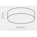  plafonsko svetlo rondo 4xE27/15W/230V prečnik 45 cm belo | Eponuda.com