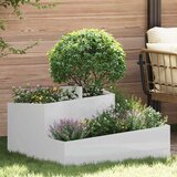  Vrtna saksija Srebrno 80 x 80 x 50 cm Cinkani čelik | shoptok.hr