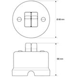  Elhard - Keramički retro regulator za žaluzine sa polugom beo | Eponuda.com