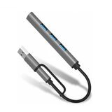 Fast_Asia USB HUB 3.1 TIP C, USB na 4xUSB