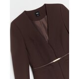 Sinsay Slim fit žaket s remenom | shoptok.hr