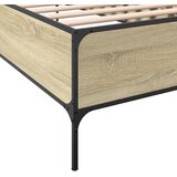  Okvir za krevet boja hrasta 100x200cm konstruirano drvo i metal | shoptok.hr