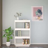 Ormarić za knjige / pregrada bijeli 60x35x103 cm od borovine | shoptok.hr