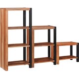  Polica 3 pcs Smeđa 50 x 30 x 110 cm Čvrsto drvo akacije | shoptok.hr